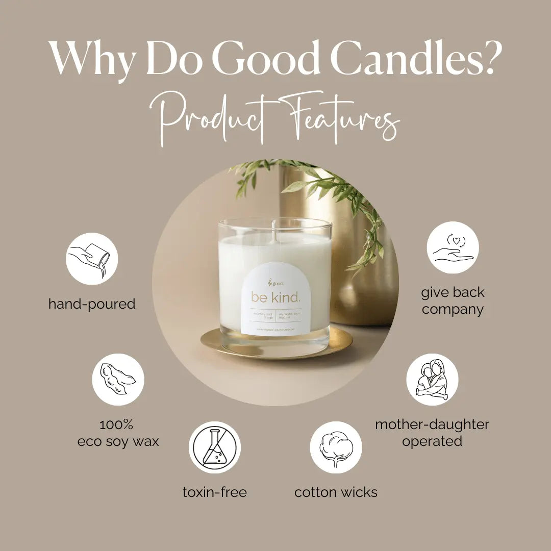 Be Kind. | Fresh & Clean Scented | Do Good Collection - do good adventures