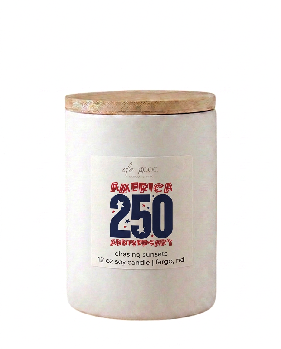 Chasing Sunsets Soy Cadle | 250th Celebration | Red, White, & Do Good Collection Do Good Candle Studio
