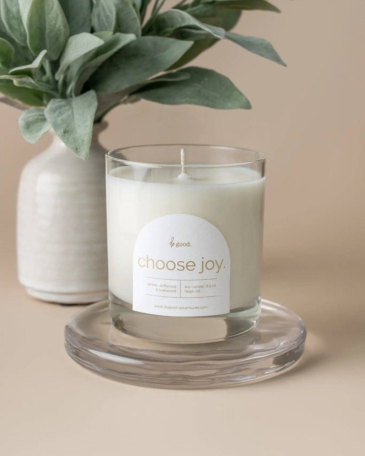 Choose Joy. | Woody & Earthy Scented Soy Candle | Do Good Collection - do good adventures