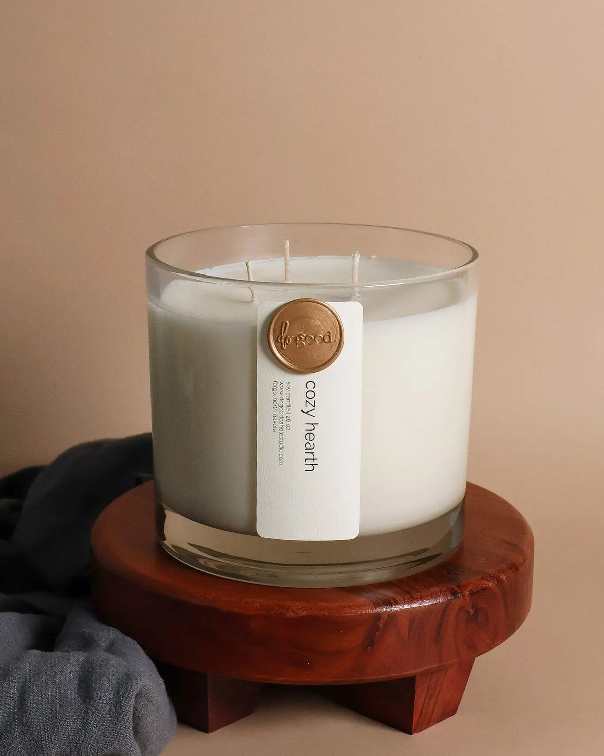 Cozy Hearth Triple-Wick | 26-ounce Fall Collection Soy Candle | Non-Toxic Do Good Candle Studio