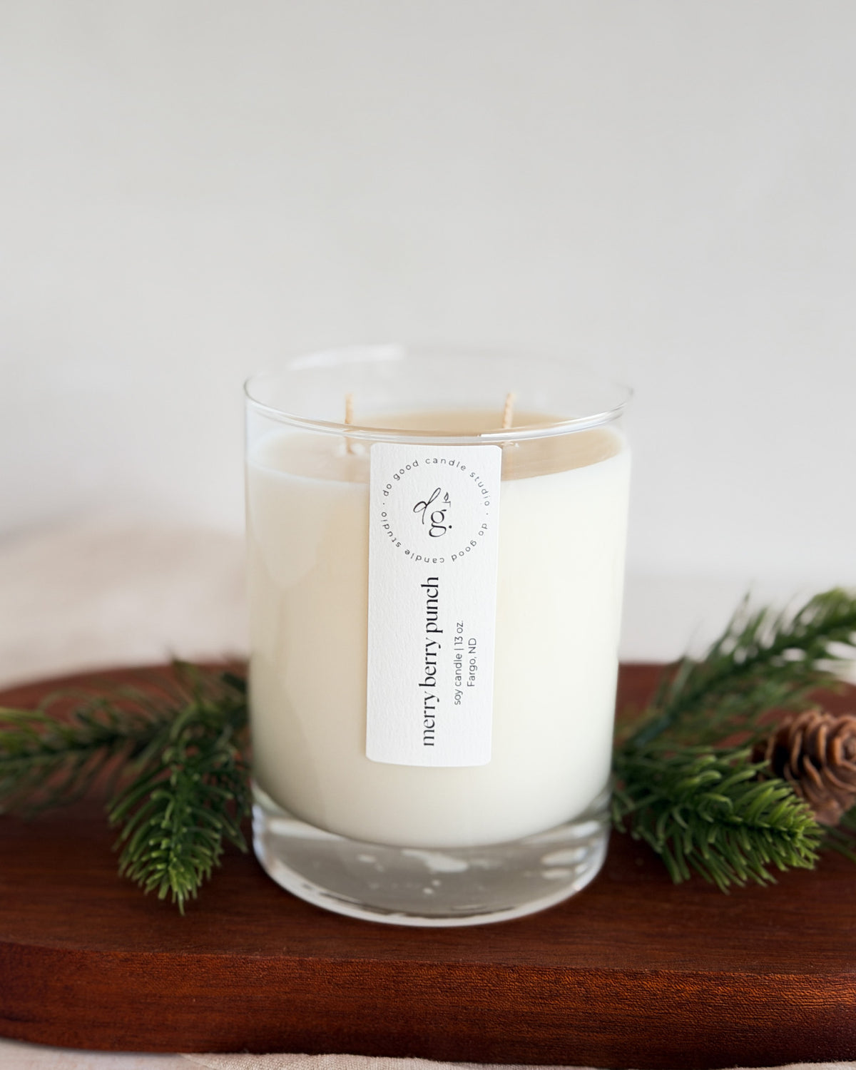 Merry Berry Punch Double-Wick Soy Candle | 13 oz Holiday Candle | Non-Toxic