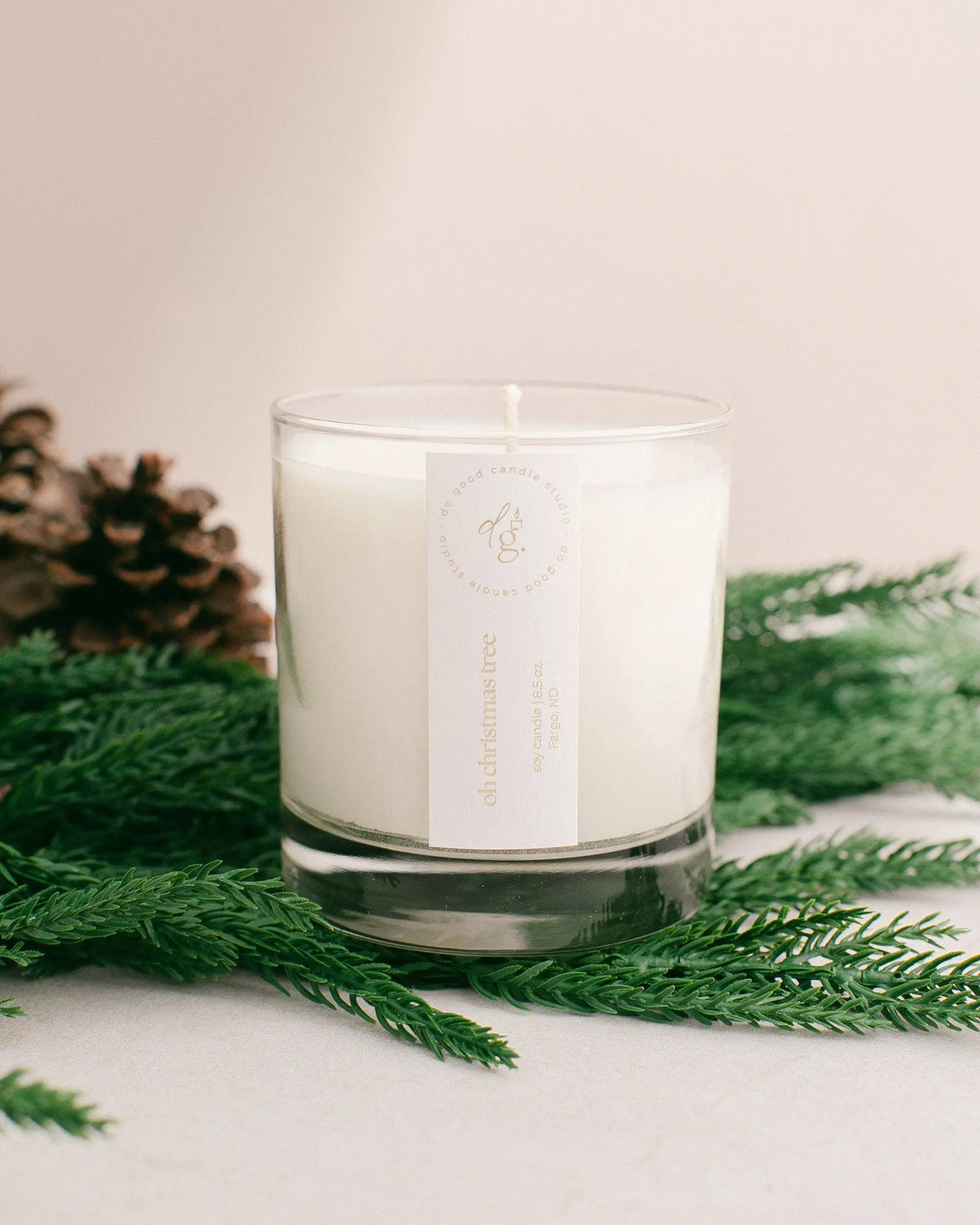 Oh Christmas Tree | Fraser Fir Scented Holiday Candle | Non-Toxic Soy Candle Do Good Candle Studio
