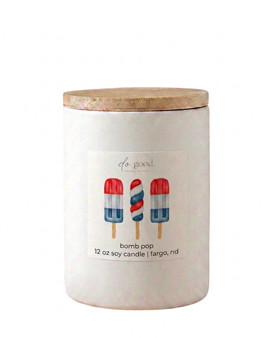Bomb Pop Limited Edition | Soy Candle | Popsicle | Red, White & Do Good Collection Do Good Candle Studio