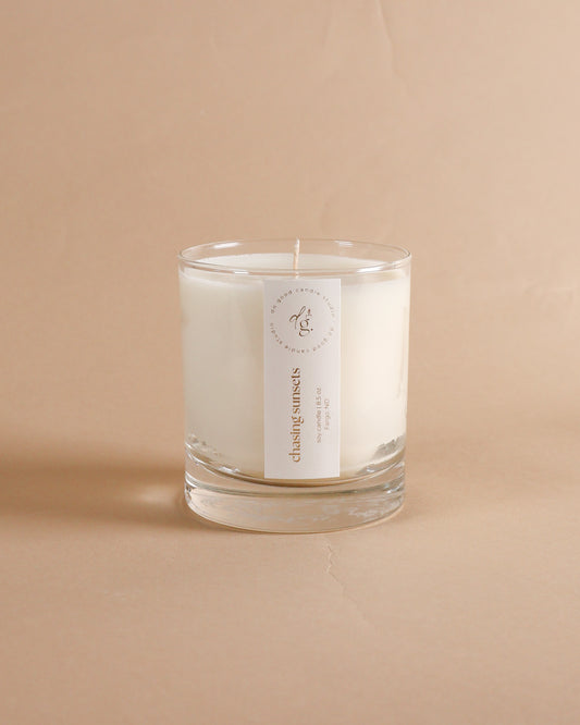 Chasing Sunsets | Summer Collection | Non-Toxic Soy Candle do good adventures