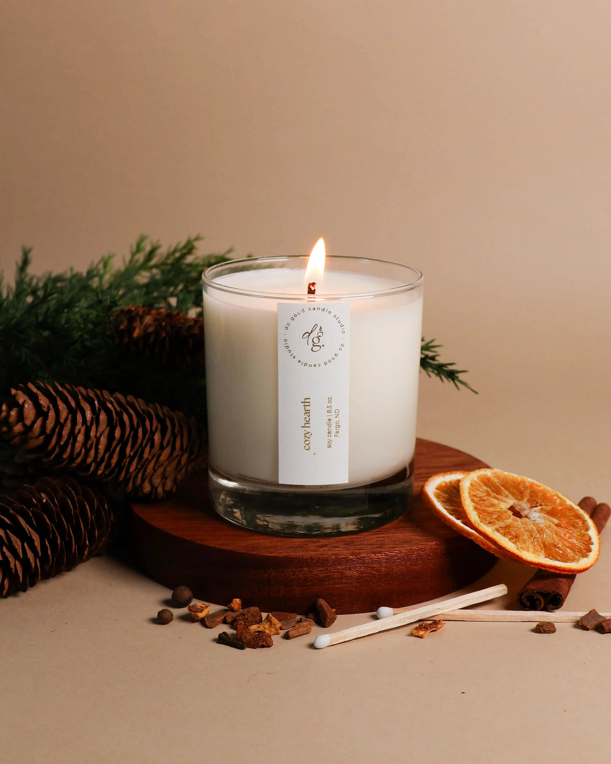 Cozy Hearth | Fall Collection Soy Candle | Non-Toxic Do Good Candle Studio