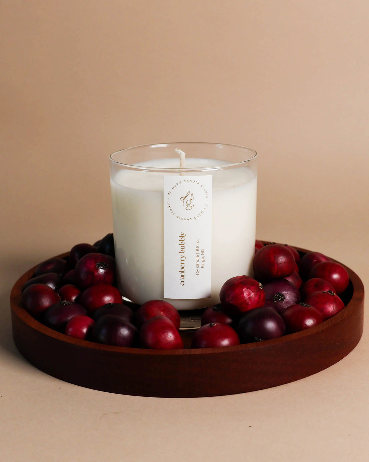 Cranberry Bubbly | 100% Soy Wax Fall Candle | Non-Toxic Do Good Candle Studio