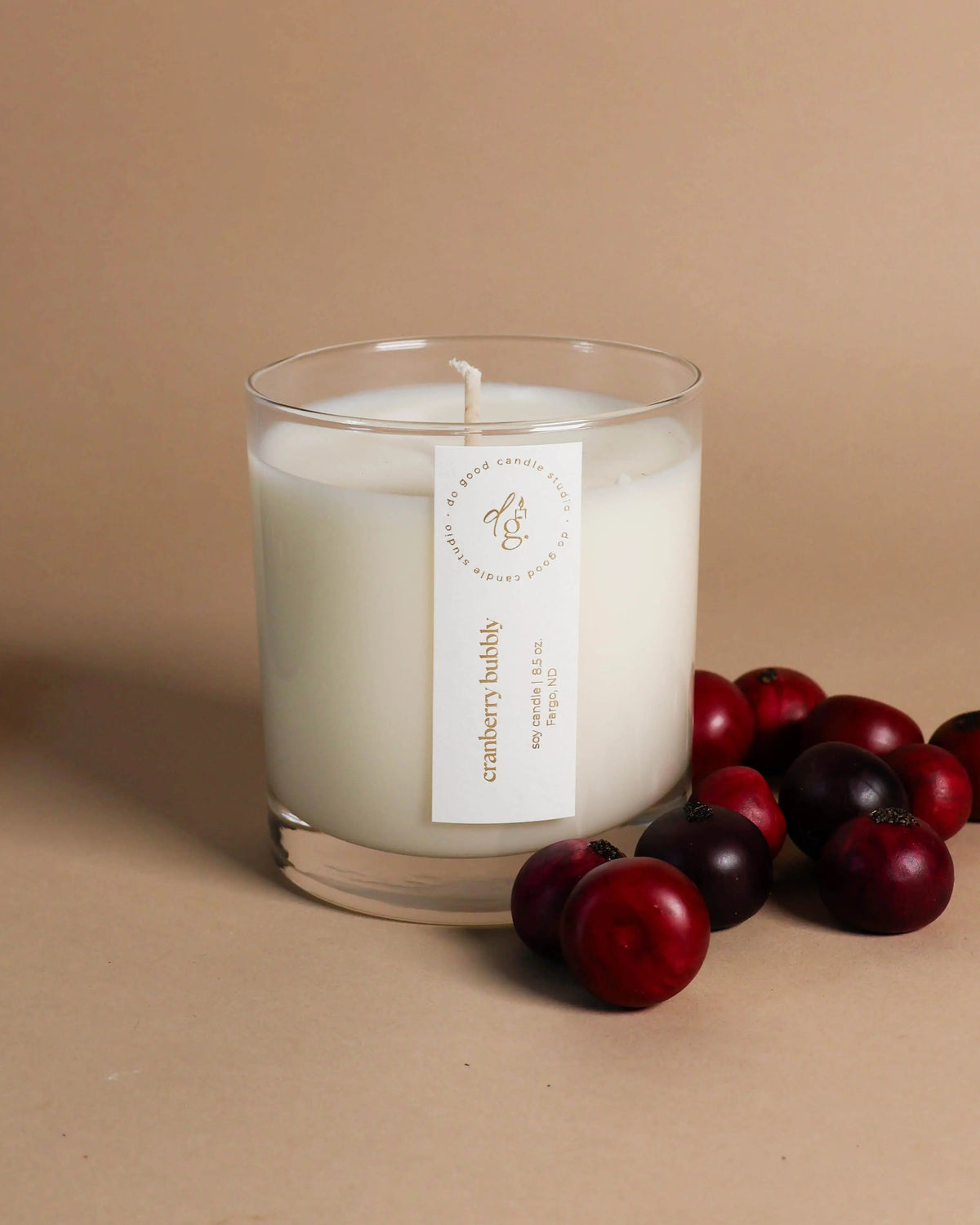 Cranberry Bubbly | 100% Soy Wax Fall Candle | Non-Toxic Do Good Candle Studio