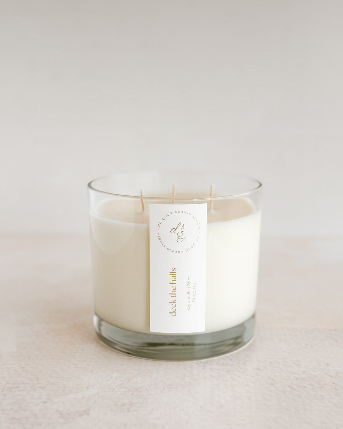 Deck the Halls Triple-Wick Soy Candle | 26 oz Holiday Candle | Non-Toxic