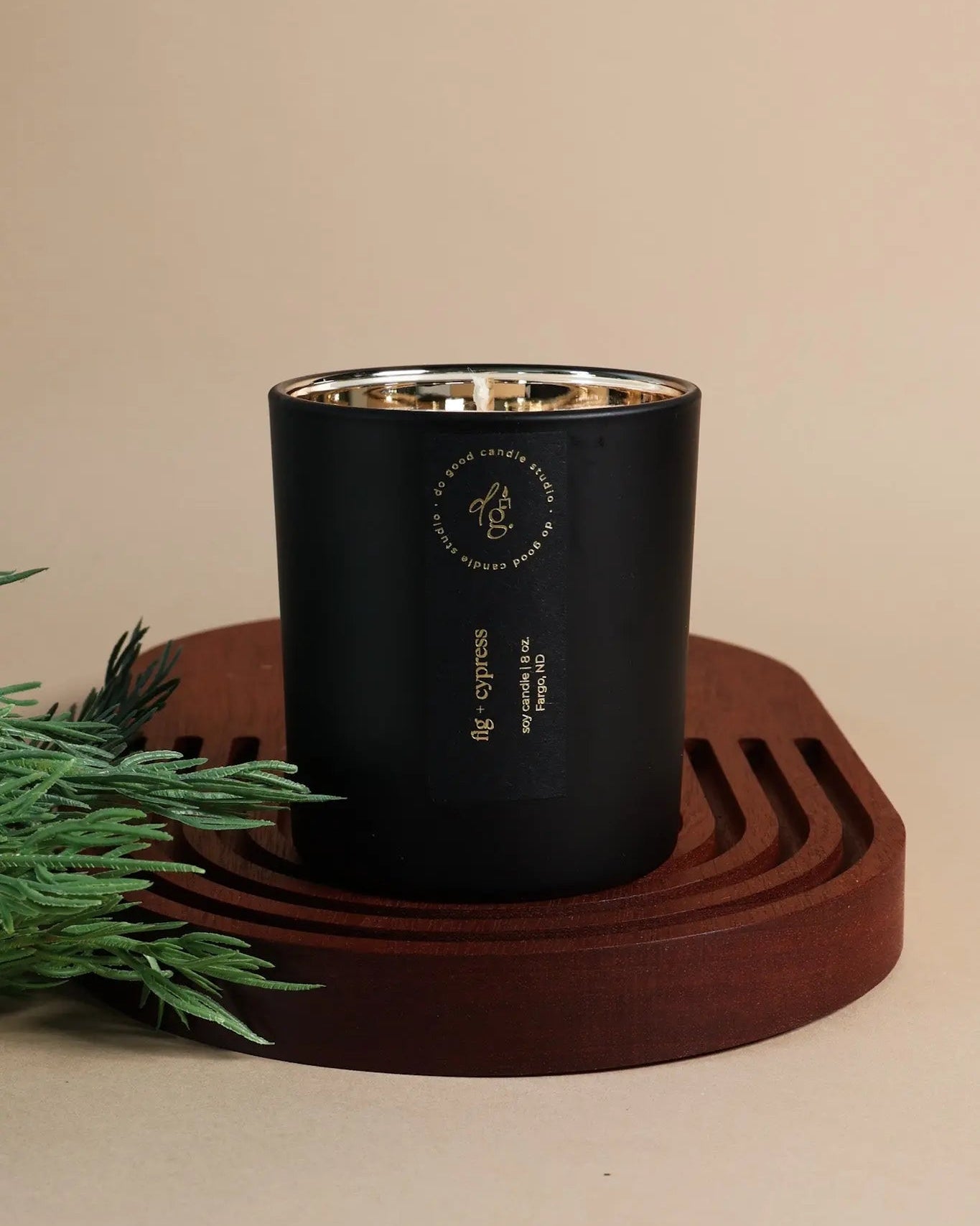 Fig + Cypress | Signature Black Collection Soy Candle Do Good Candle Studio
