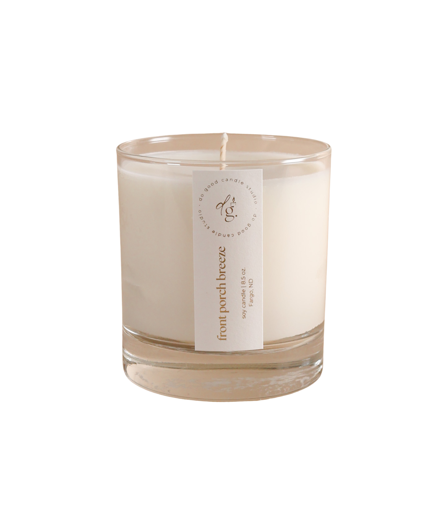 Front Porch Breeze candle on white background