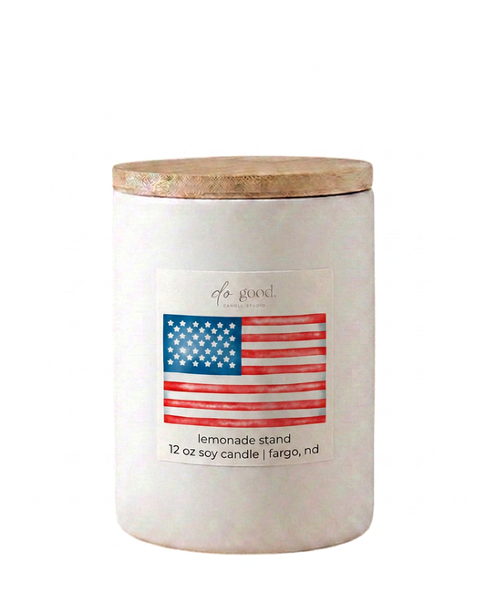Lemonade Stand Soy Cadle | USA Flag | Red, White, & Do Good Collection Do Good Candle Studio