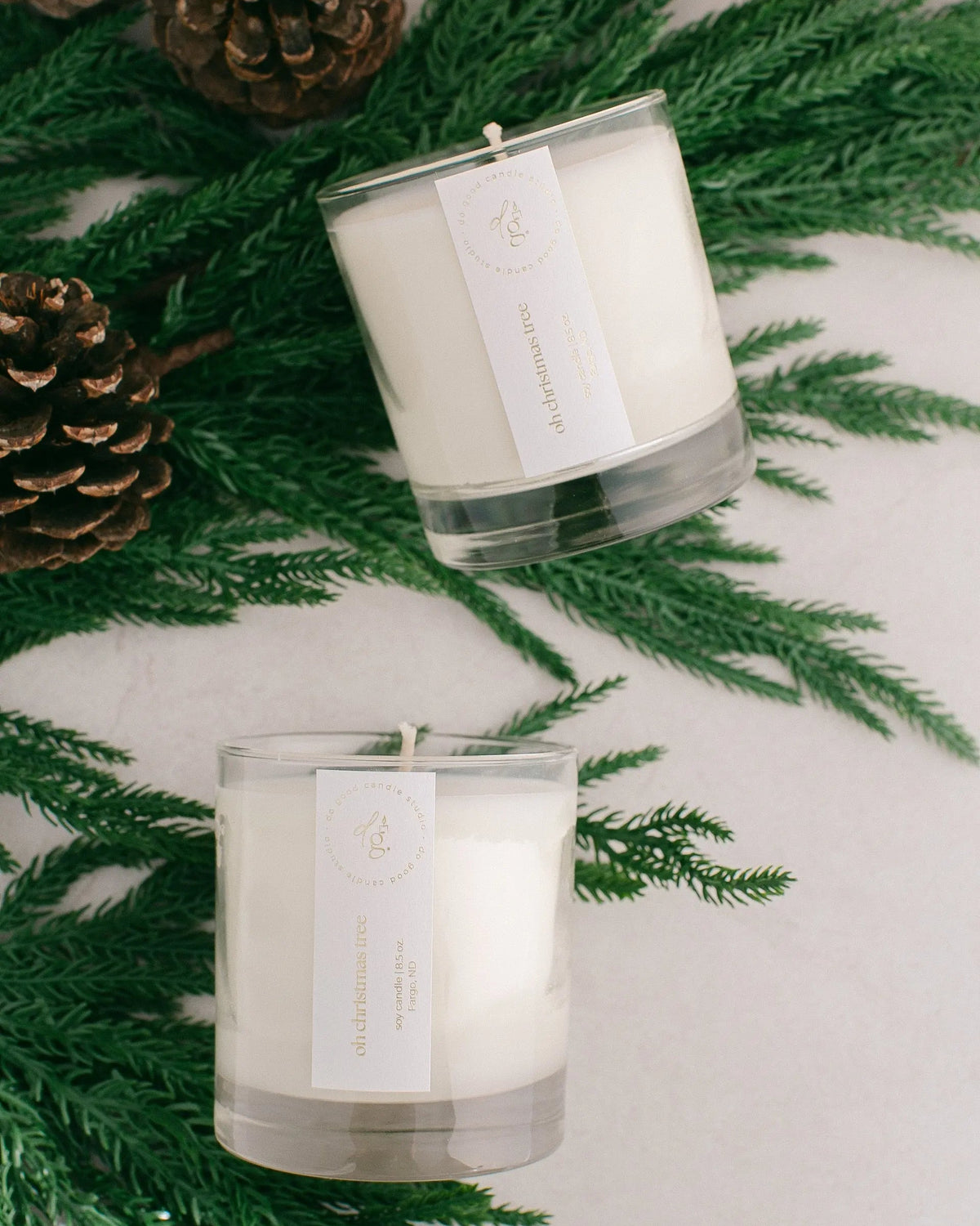 Oh Christmas Tree | Fraser Fir Scented Holiday Candle | Non-Toxic Soy Candle Do Good Candle Studio