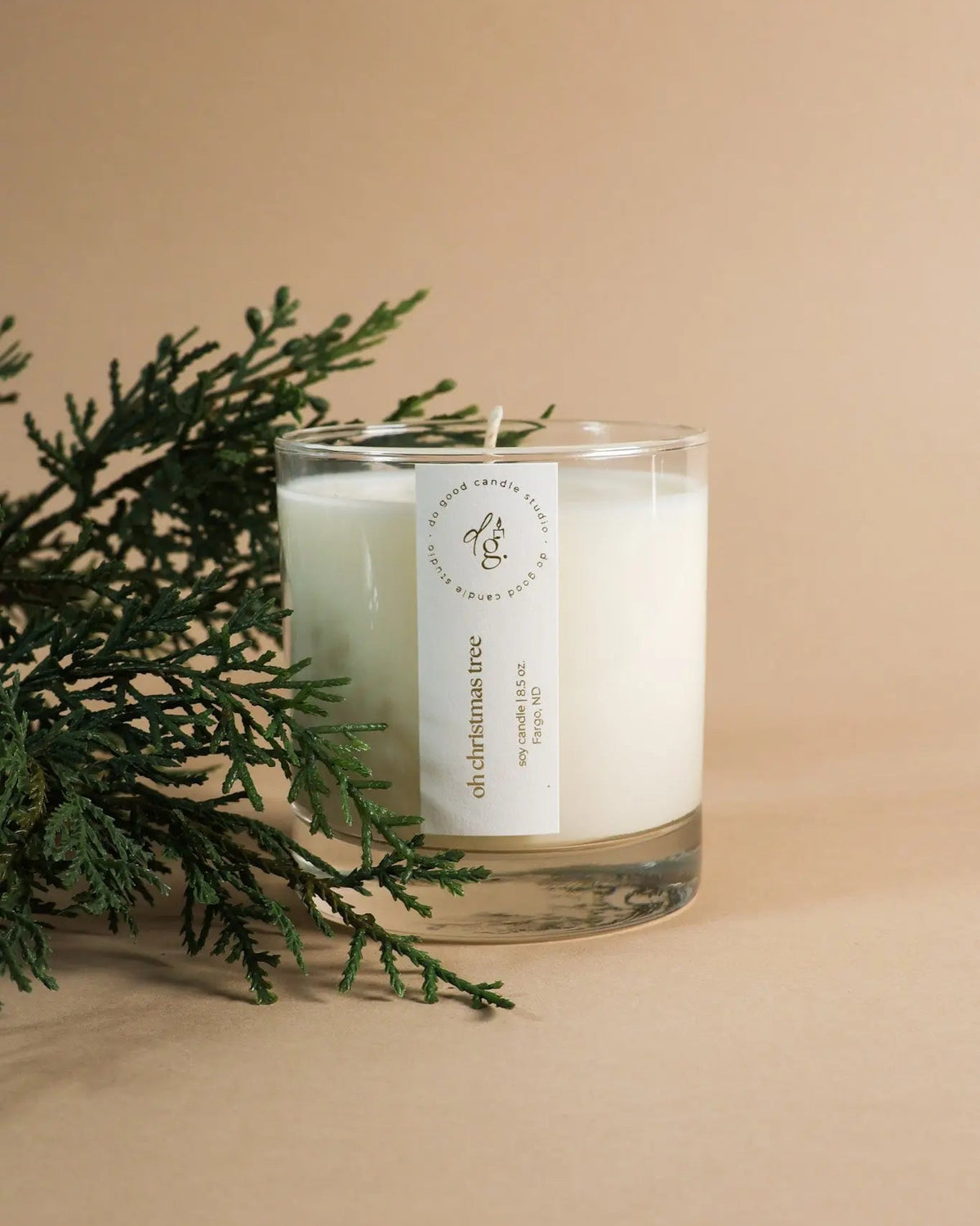 Oh Christmas Tree | Fraser Fir Scented Holiday Candle | Non-Toxic Soy Candle Do Good Candle Studio