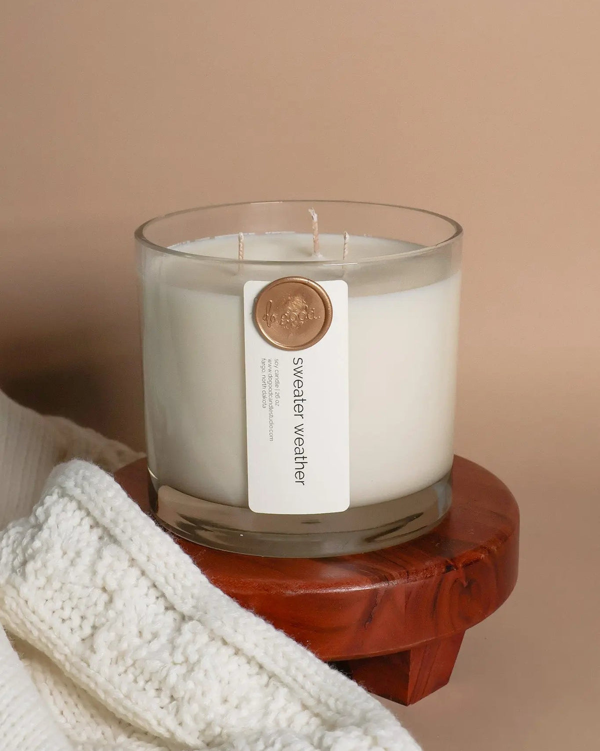 Sweater Weather Triple-Wick | Fall Collection | Non-Toxic Soy Candle Do Good Candle Studio