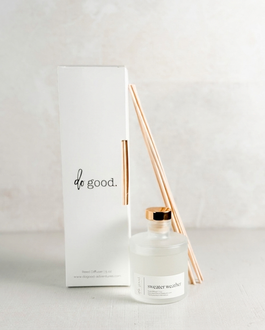 Sweater Weather Reed Diffuser | 5 oz Fall Home Fragrance | Non-Toxic