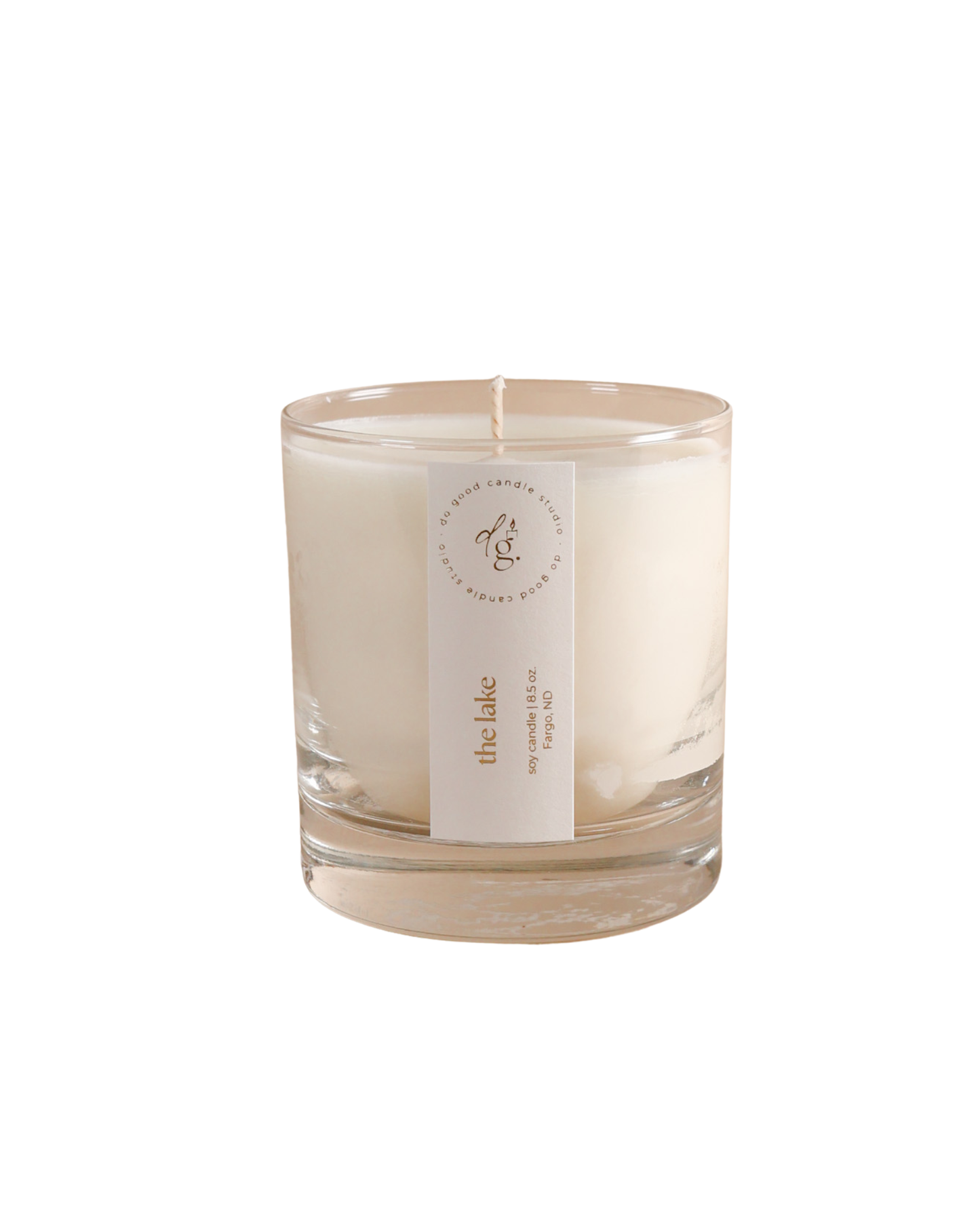 The Lake candle on white backdrop
